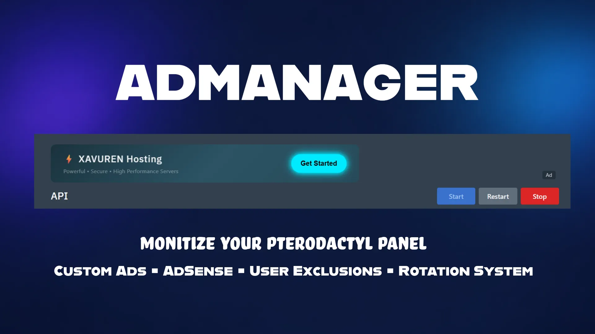 Pterodactyl Ad Manager Addon project preview